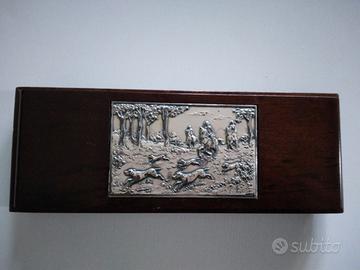 Astuccio portapenne Acca con lastra di argento