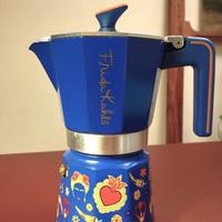 Moka Frida Kahlo, 6 tazze, blu