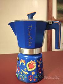 Moka Frida Kahlo, 6 tazze, blu