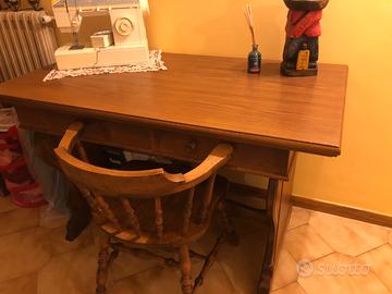 Scrivania e Sedia in Arte Povera