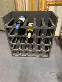 Portabottiglie in legno – 25 posti – stile rustico