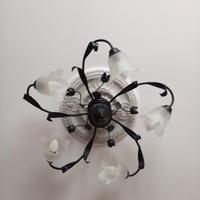 Lampadario con fiori 