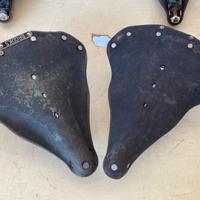 Antiche selle bici moto anni 20/30 in cuoio