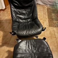 Poltrona nera  Viking Frau,vintage  come nuova