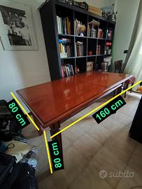 Tavolo in noce massello allungabile – 180/200 × 80