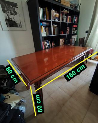 Tavolo in noce massello allungabile – 180/200 × 80