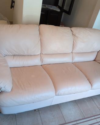 Coppia divani in pelle Natuzzi
