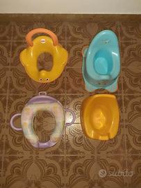 N° 2 vasetti + n° 2 Riduttori wc Bambina