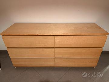 Camera letto mateimoniale Malm Ikea completa