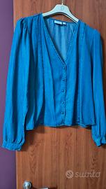 Blusa morbida in jeans