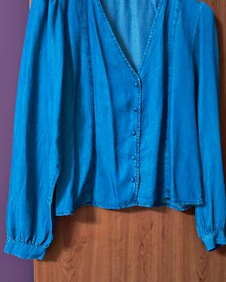 Blusa morbida in jeans