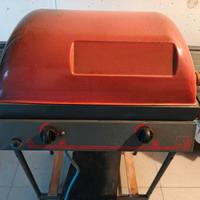 Barbecue a gas con pietra lavica