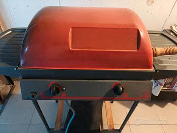 Barbecue a gas con pietra lavica