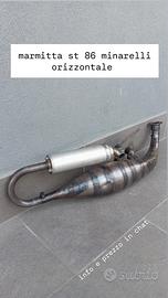 marmitta st 86 minarelli orizzontal carburatore 21