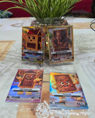 Set 4 Carte Promo Oro Ciok Skifidol