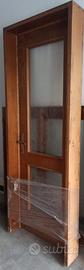 Porta interna in legno e vetro