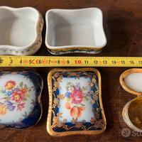 Tre scatoline ceramica.