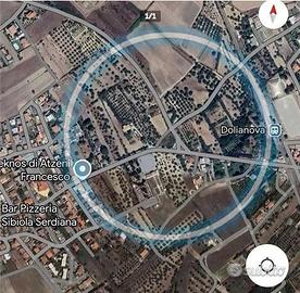 Oliveto vicino al paese, tra Serdiana e Dolianova