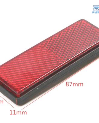 SET DI 2 CATADIOTTRI DI COLORE ROSSO