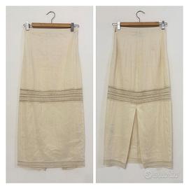 PATRIZIA PEPE Gonna bianco panna ivory
