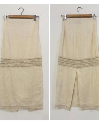 PATRIZIA PEPE Gonna bianco panna ivory