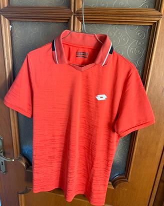 Polo tennis Lotto rossa taglia M