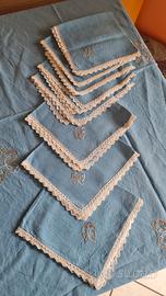 Tovaglia ovale ricamata