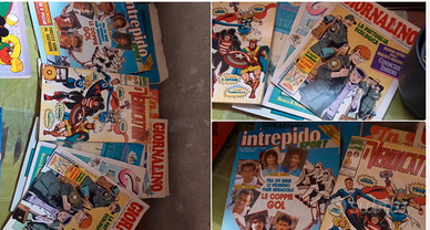 Fumetti Marvel e figurine calcio 1986