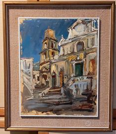 Dipinto olio di Walter Lambiase 1925-2004 