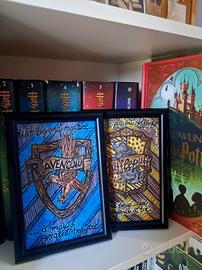 set 2 quadri harry potter corvonero/tassorosso