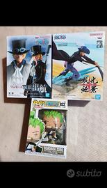 Lotto funko pop onepiece op banpresto