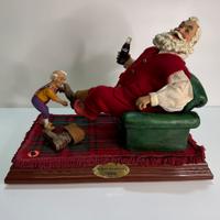 Scultura Babbo Natale Kurt Adler per Coca Cola