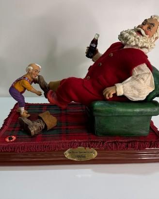 Scultura Babbo Natale Kurt Adler per Coca Cola