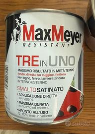 N.3 Smalto satinato all’acqua 3 in 1 marrone 0,5 L