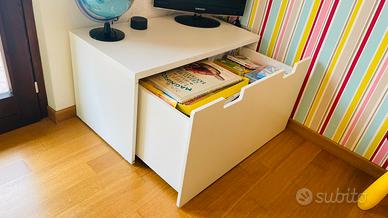 Scrivania cassettone mobile contenitore