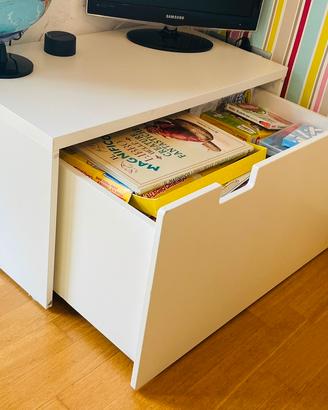 Scrivania cassettone mobile contenitore