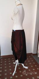 Gonna bordeaux taffeta '