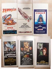 6 locandine cinema originali,  ZEPPELIN , Squalo 2