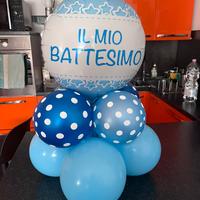 Composizione palloncini battesimo