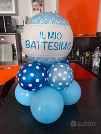 Composizione palloncini battesimo