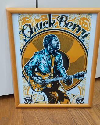 Poster con Cornice 24x30 Chuck Berry