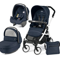 TRIO BOOK 51 PEG PEREGO blue navy - telaio bianco