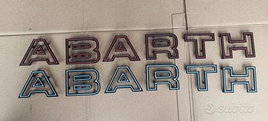 Scritta paraurti Abarth con ganci 