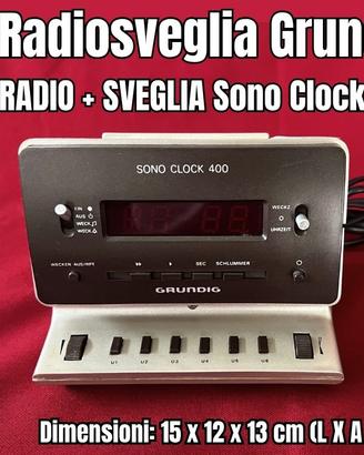 adiosveglia Grundig Sono Clock 400 - Vintage