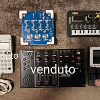 Piccola setup portatile con synth e sampler