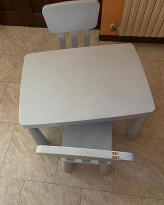 Tavolino e sedie mammut