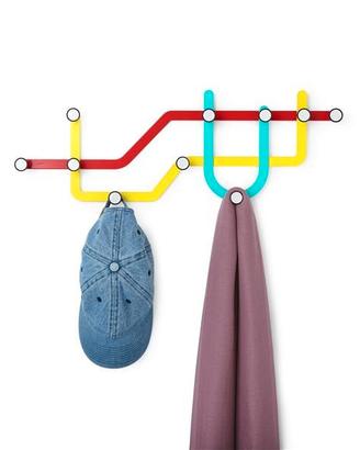 Appendiabiti di design a tema Metropolitana