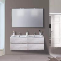 Mobile da bagno da 120 con doppia vasca integrata