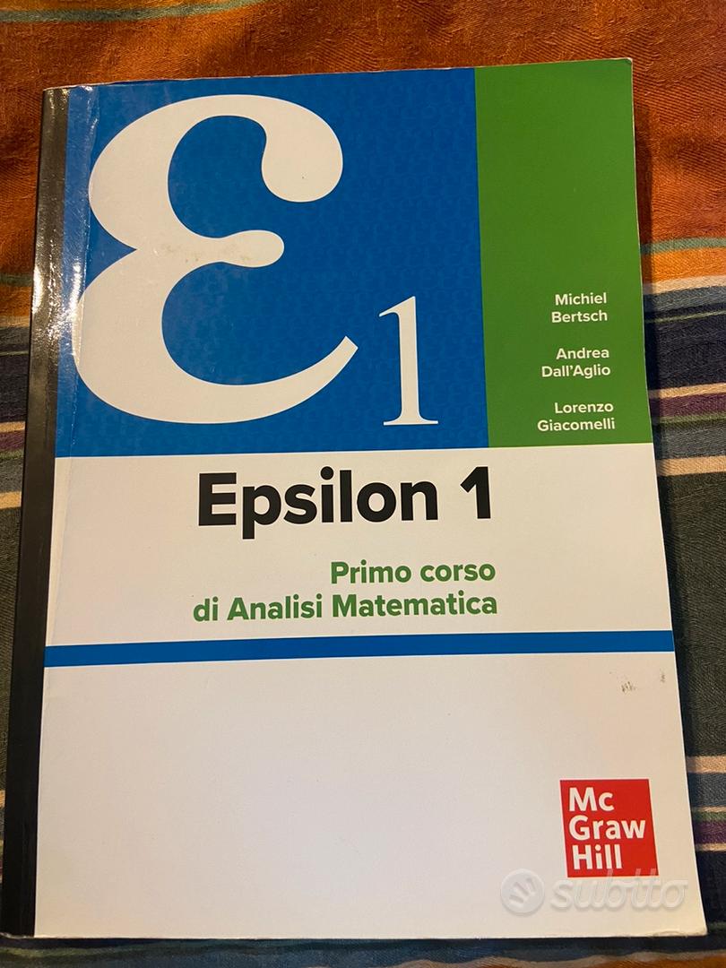 Epsilon 1 primo corso analisi matematica - Libri e Riviste In vendita a  Varese