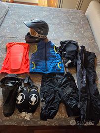 materiale downhill enduro bambino 